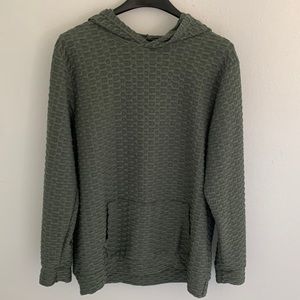 0 to 5! Olive Green Embossed Hoodie